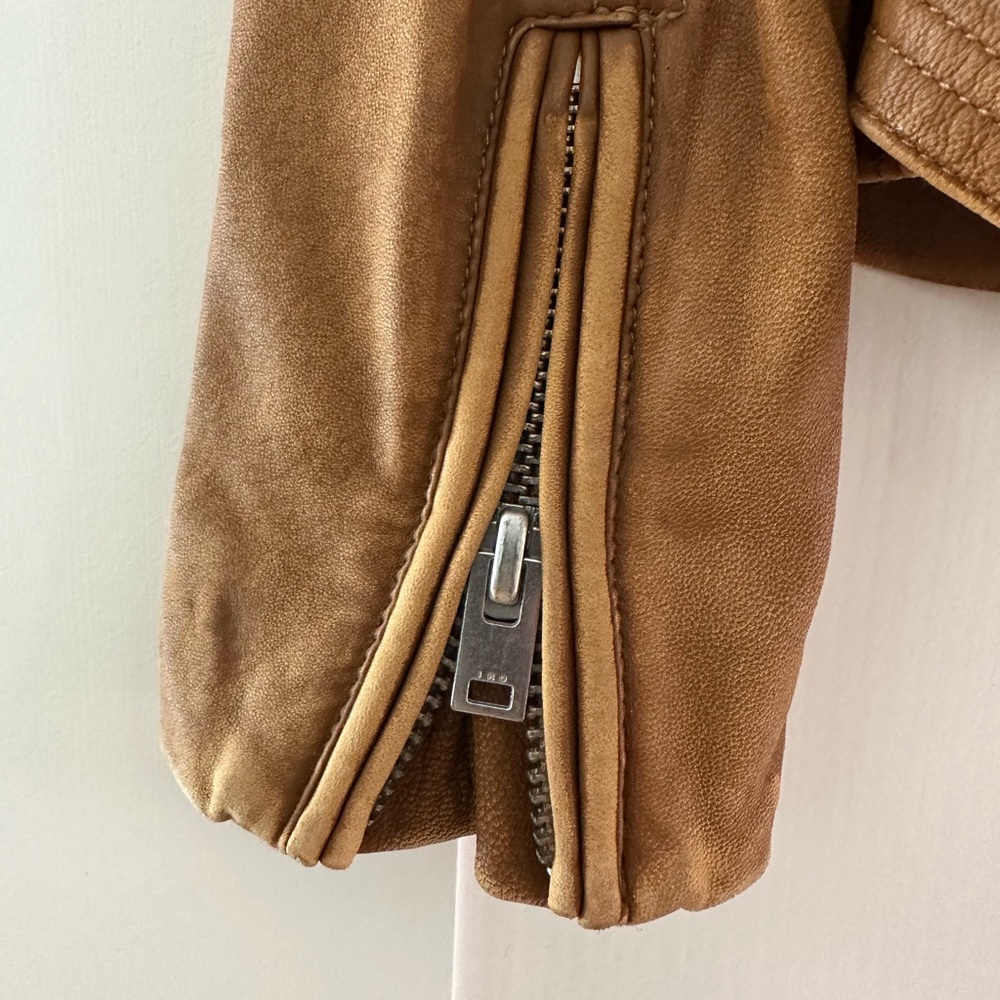 Brown Leather Iro Han Jacket size 34 Xs - Picture 5 of 7